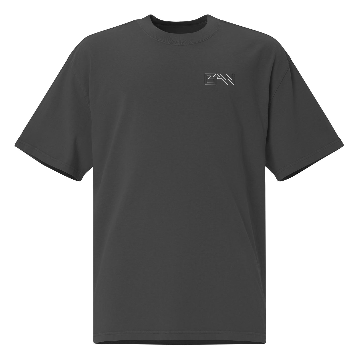 Dark Faded Black BW Oversized faded t-shirt