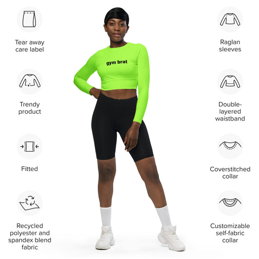 BW Gym Brat long-sleeve crop top